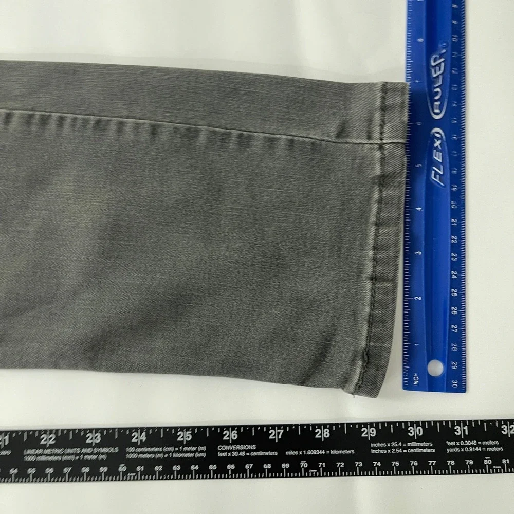 Levis 513 Jeans Mens 29x30 Gray Slim Straight Dark Wash Preppy Grunge Goth